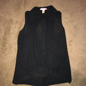 Sheer Black Tank Top
